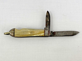 Hammer Brand 2 Blade Pocket Knife With Pearl Handle 1930s-1940s - L@@K !!!!! - £11.87 GBP