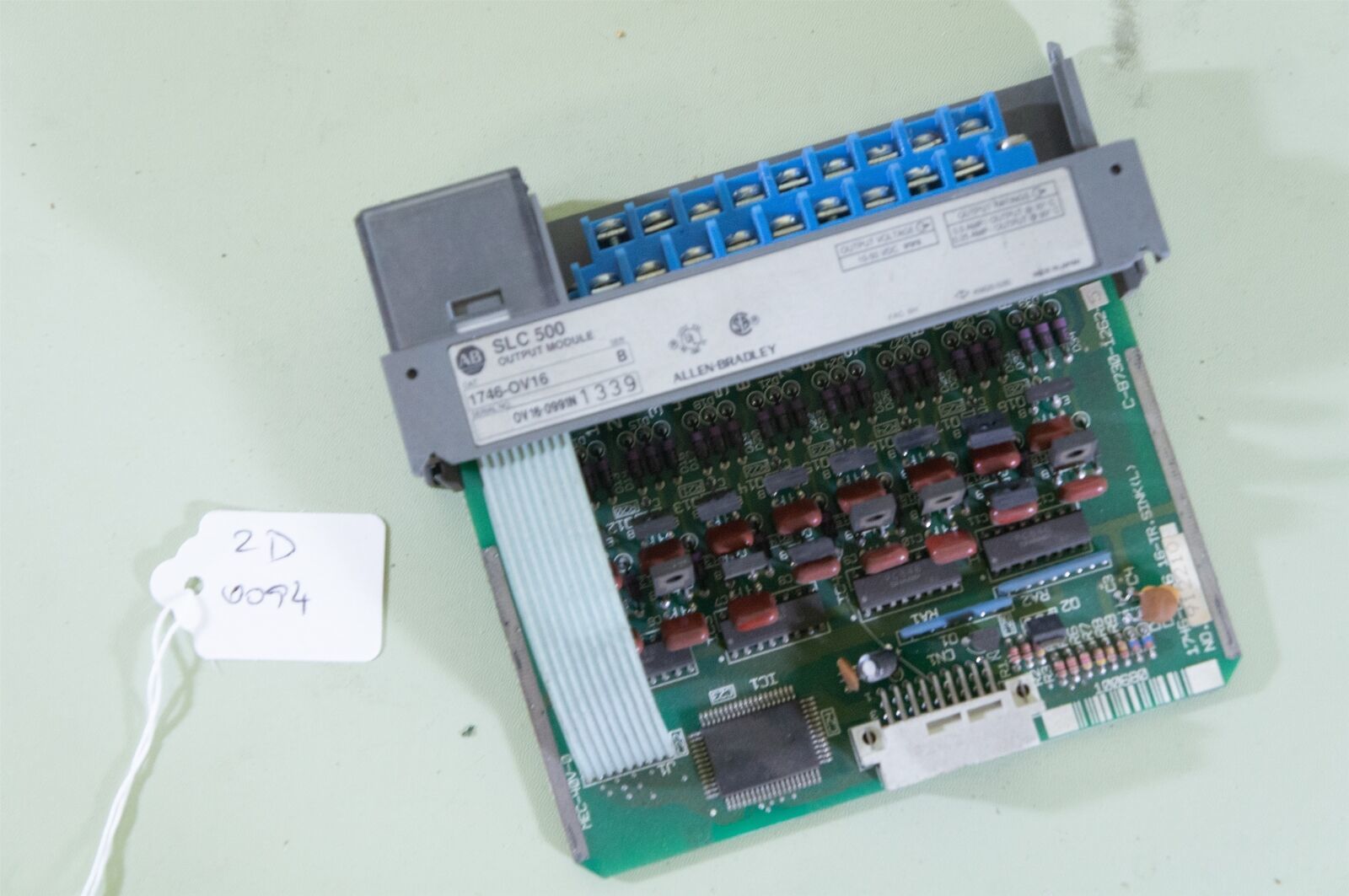 Lot of 2 Allen Bradley 1746-OV16 Series B SLC 500 Output modules - See N... - $9.77