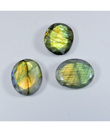 17X22MM Natural Attractive Loose Labradorite Oval Cut Gemstone 3Pcs  - £9.49 GBP