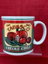 TABASCO Coffee Mug Cup Hot Sauce McIlhenny Co Creole Chili - £9.67 GBP