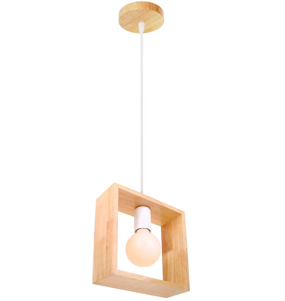  pendant lights modern wooden hanging lamps luminaire suspension home living room decor thumb200
