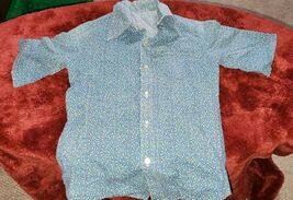 VTG Dynamite Stix Button Front 12 Regular Shirt Multi color Flowers Tuli... - €14,48 EUR