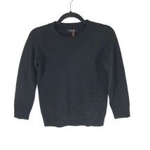 Quince Kids Washable Cashmere Crewneck Sweater Pullover Black 8 - £26.96 GBP