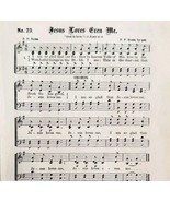 1883 Gospel Hymn Jesus Loves Even Me Sheet Music Victorian Religious ADB... - $27.43 CAD