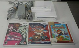 Nintendo  Wii RVL-101 Console System Bundle -Remote w/ Mario ,Monster High, Cars - £86.91 GBP