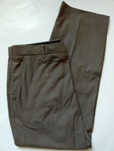 Banana Republic Modern Fit Dress Pants Mens 35 x 30 Brown Cotton Striped - £18.77 GBP