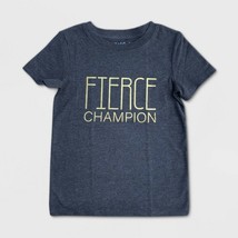 Cat &amp; Jack Boys Short Sleeve “Fierce Champion” T -Shirt Size 4T - £2.28 GBP