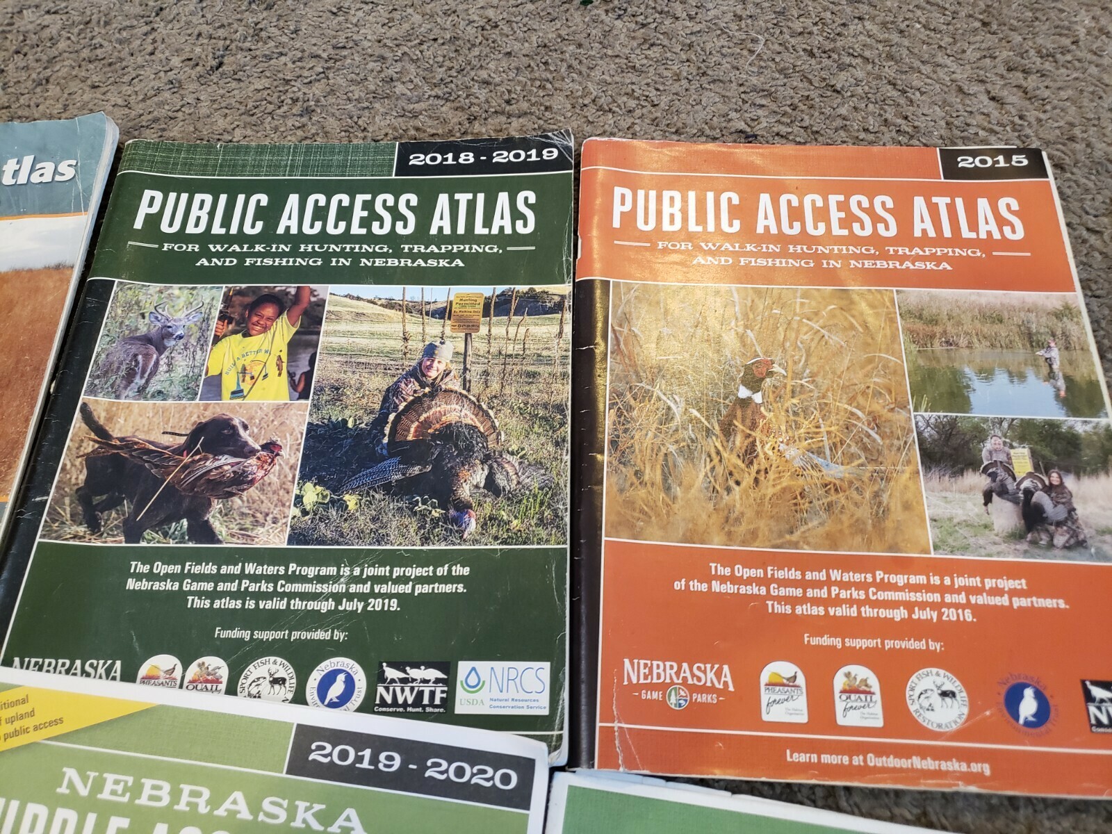 NICE LOT o 6 Nebraska Public Stubble Atlas Access Guide Magazine 2012 2014 2016 Item image 3