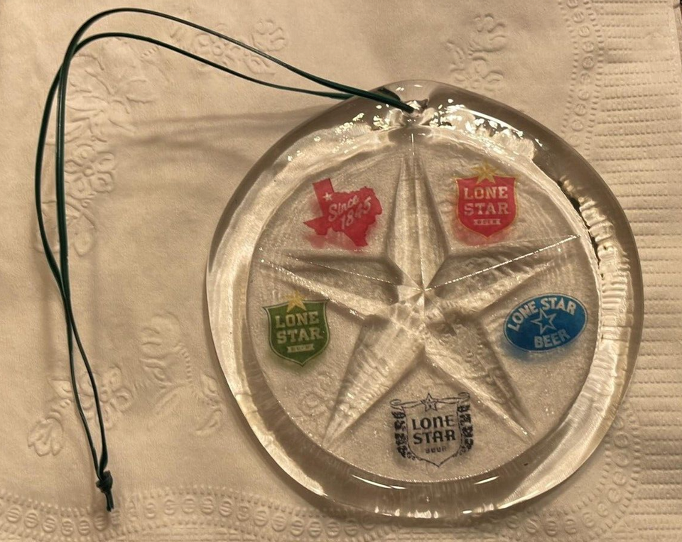 LONE STAR BEER GLASS CHRISTMAS ORNAMENT - $24.03