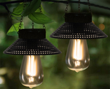 Solar Lantern Outdoor Hanging Light,2 Pack Waterproof Decorate Metal Sol... - £34.26 GBP