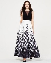 Morgan and Company Juniors Black and White Printed Gown, Various Sizes - £44.06 GBP