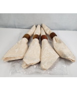 Ralph Lauren Home Cotton Blend Tan Paisley Damask Cream Set of 4 Dinner ... - €21,34 EUR