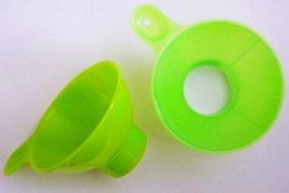 Green Plastic CANNING FUNNEL BPA Free for Regular &amp; Wide Mouth Jars maso... - £15.01 GBP