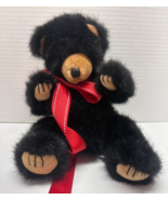 Russ Berrie Blacky Black Tan 10&quot; Sitting Bear Realistic Plush - €8,44 EUR