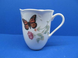 Lenox Monarch Butterfly Meadow 4 1/4&quot; Tall White Cup EC - $10.00