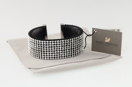 Daniel Swarovski Mince Rigide Manchette Bracelet Cristal W/ Original Box... - $1,966.93 MXN