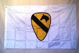 3x5 USA US Army 1st First Cavalry Calvary White Military Flag 3&#39;x5&#39; Banner with  - £3.91 GBP
