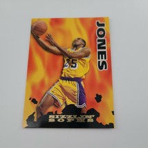 1995 Skybox Eddie Jones #201 Sizzlin Sophs Los Angeles Lakers Basketball Card - $1.39