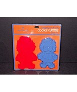 Hallmark Raggedy Ann &amp; Andy Cookie Cutters Plastic Red &amp; Blue New Sealed... - £13.69 GBP