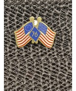 Vintage 1976 Bicentennial USA Flag  Gold Tone lapel Pin  Tie Tack - $19.00 CAD