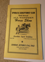 Vintage 1965 Booklet Ephrata Soroptimist Club All Western Horse Show - $25.74