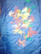Lot of 54 Vintage Plastic Cowboys Indians Riders Various Sizes Colors Ol... - $14.96