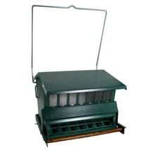 Rugged Green Metal Squirrel-Proof Bird Feeder with Easy-Refill Top - $2,770.37 MXN