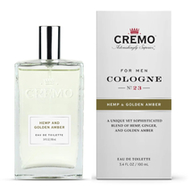 Cremo Mens Cologne Spray, Hemp &amp; Golden Amber Scent, 3.4 oz Full Size  - $49.99