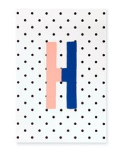 Kate Spade New York Initial &quot;H&quot; Notepad Paper Pad with 100 Blank Sheets 7&quot; x 4&quot; - £10.27 GBP