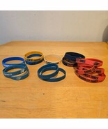 17 Loud City Oklahoma City Thunder Bracelet Wristband Lot Orange Blue NBA - $47.47 CAD