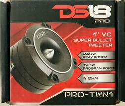 DS18 - PRO-TWN1 - 1&quot; Professional Titanium Neodymium Slim Bullet Tweeter 4 Ohm - £55.98 GBP