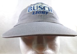 Busch Light Gray Embroidered Baseball Cap One Size Fits Most - $9.50