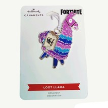 Hallmark Fortnite Purple Enamel Loot Llama Christmas Tree Holiday Orname... - £7.66 GBP