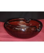 Bullicante or controlled bubble honey amber ashtray - €33,86 EUR
