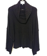 Calvin Klein Jeans Womens Sweater Wool Pullover Blouse Black Size Medium  - $18.99