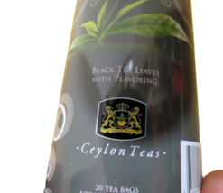 Earl Grey Ceylon Teas Black Tea With Flavoring 20 Tea Bags New Sealed In Tin - £7.91 GBP