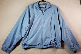 Cherokee Jacket Womens Size Large Blue 100% Polyester Long Sleeve Full Zipper - £14.88 GBP