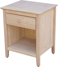 Nightstand Made Of Solid Wood By International Concepts. - £145.33 GBP
