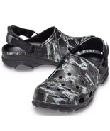 Crocs Mossy Oak Fishing Elements Black All Terrain Clog 206466-001 Men&#39;s... - £36.76 GBP