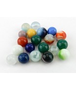 Vintage Glass Marbles ~ Random Lot of 20 Assorted Colors-Sizes-Styles ~ ... - $26.73 CAD