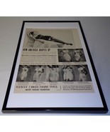 1949 Flexees Lingerie Stockings Framed 11x17 ORIGINAL Vintage Advertisin... - $69.29