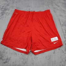 Nike Shorts Mens XL Red Jersey Elastic Waist Athletic Active Pull On Bottoms - $18.69