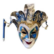 Mini blue joker mask - Decoration Venetian mask - $89.00