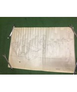 vintage Boaters map Lake Bronson MN 1974 34”x22&quot; Wall 35-3 Depths - €86,24 EUR