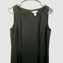 Ann Taylor Womens Sheath Dress Size 14 Sleeveless Black Lined Vintage 90... - £23.73 GBP