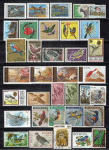 Bird Collection Mint Used Animals Owls Parrots Bluebirds ZAYIX 0124S0312 - £10.78 GBP