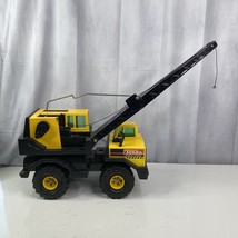 TONKA MIGHTY DIESEL LATTICE CRANE W CLAM SHELL 1990 XMB 975 TIRES - $150.64