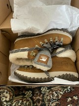 BNIB SOREL Womens Out N About Plus Conquest Waterproof Winter Boots, Size 6, Elk - £109.06 GBP