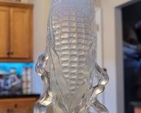 1902 NORTHWOOD DUGAN CLEAR &amp; WHITE OPALESCENT CORN COB VASE 8” - READ PL... - $99.95