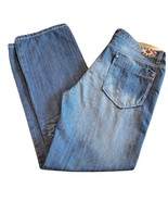 Do Denim Distressed Blue Jeans Tag 38 x 32 Medium Wash Straight Leg - $29.99
